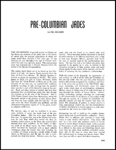 Pre-Columbian jades